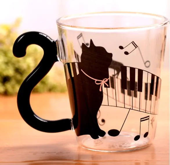 Creative Cat Mug Cartoon Water Cup for Office Use